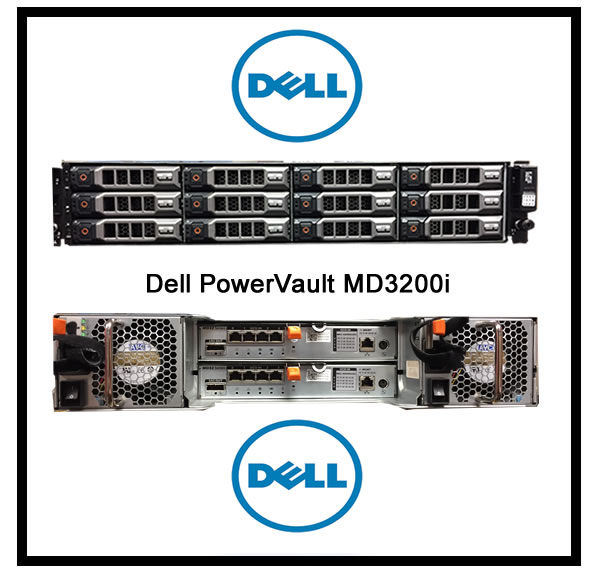 Dell PowerVault MD3200I with 12x600GB & Dual SAS Controllers